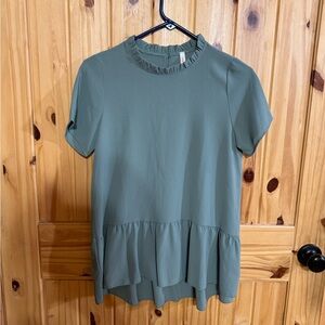 Beautiful Sage Blouse by Orange Creek